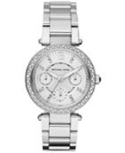 Michael Kors Women's Chronograph Mini Parker Stainless Steel Bracelet Watch 33mm Mk5615