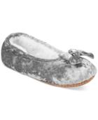 I.n.c. Velvet Embellished Ballerina Slippers, Created For Macy's