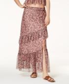American Rag Juniors' Printed Mesh Maxi Skirt, Created For Macy's