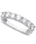 Seven Diamond Band Ring In 14k Yellow Or White Gold (1 Ct. T.w.)