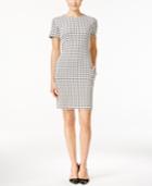 Calvin Klein Houndstooth Shift Dress, Regular & Petite