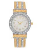Charter Club Women's Two-tone Cuff Bracelet Watch 30mm, Created For Macy's