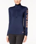 Nike Pro Warm Just Do It Dri-fit Quarter-zip Training Top