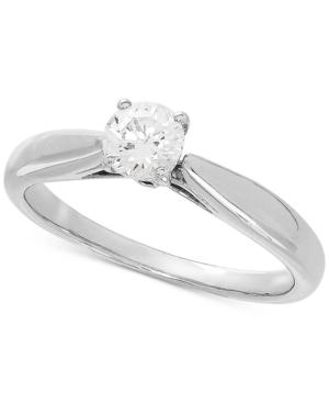 Lab Grown Diamond Solitaire Engagement Ring (1/2 Ct. T.w.) In 14k White Gold