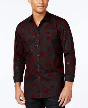 Inc International Concepts Men's Velvet Paisley Shirt, Only At Macy's