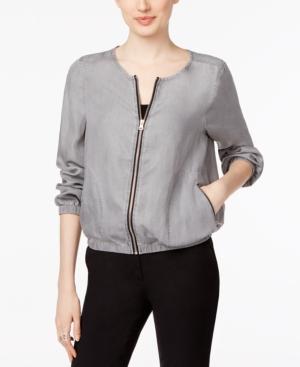 Fever Chambray Bomber Jacket