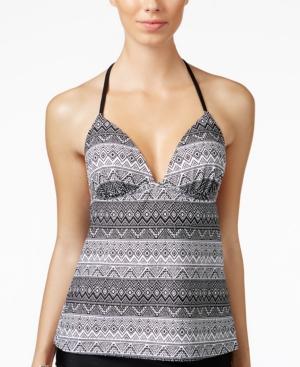Hula Honey Aztec-print Push-up Tankini Women's Swimsuit