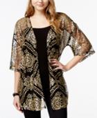 Say What? Juniors' Sequin-front Kimono