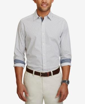 Nautica Men's Classic-fit Geometric Print Cotton Shirt