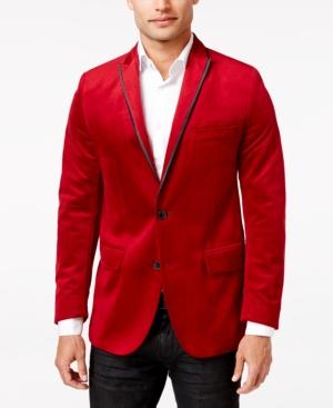 Inc International Concepts Men's Rex Classic-fit Velvet Blazer, Created For Macy's