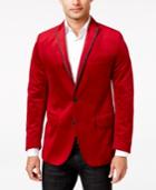 Inc International Concepts Men's Rex Classic-fit Velvet Blazer, Created For Macy's