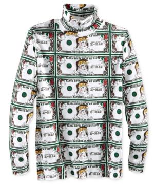 American Rag Men's Santa Bills Turtleneck Shirt, Only At Macy's