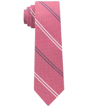 Tommy Hilfiger Men's Uptown Stripe Silk Slim Tie
