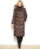 London Fog Plus Size Faux-fur-hood Down Puffer Coat