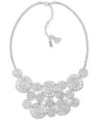 Lonna & Lilly Silver-tone Openwork Multi-disc Statement Necklace