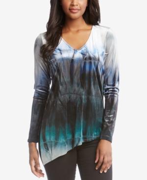 Karen Kane Velvet Asymmetrical Top