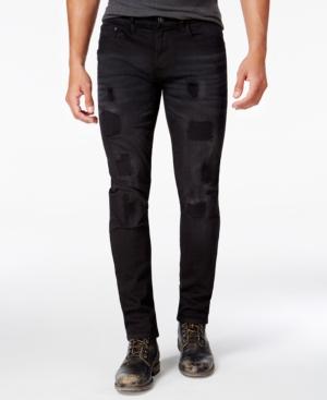 Ring Of Fire Men's Slim-fit Winston Wash Destructed Jeans, Only At Macy's