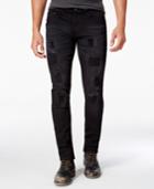 Ring Of Fire Men's Slim-fit Winston Wash Destructed Jeans, Only At Macy's