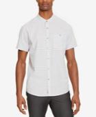 Kenneth Cole Reaction Men's Striped Band Collar Shirt