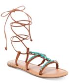 Madden Girl Kalipsoo Lace-up Embellished Sandals Women's Shoes