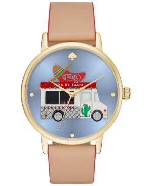 Kate Spade New York Women's Grand Metro Vachetta Leather Strap Watch 38mm
