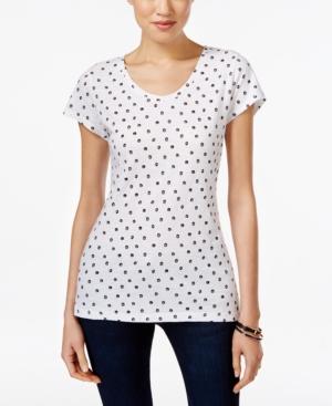 Style & Co. Polka-dot T-shirt, Only At Macy's