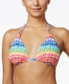 La Blanca Full Spectrum Printed Halter Bikini Top Women's Swimsuit