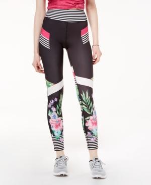 Material Girl Active Juniors' Printed Cropped Yoga Leggings, Created For Macy's