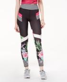 Material Girl Active Juniors' Printed Cropped Yoga Leggings, Created For Macy's