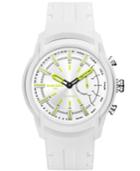 Diesel On Men's Armbar White Silicone Strap Hybrid Smart Watch 44mm