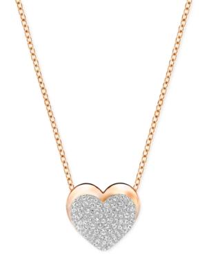 Swarovski Pave Heart Pendant Necklace