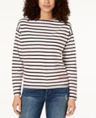 Calvin Klein Jeans Cotton Distressed Striped T-shirt