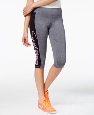 Material Girl Active Juniors' Cropped Graphic Leggings, Created For Macy's