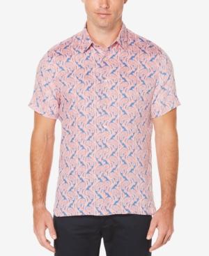 Perry Ellis Men's Paisley Linen Shirt