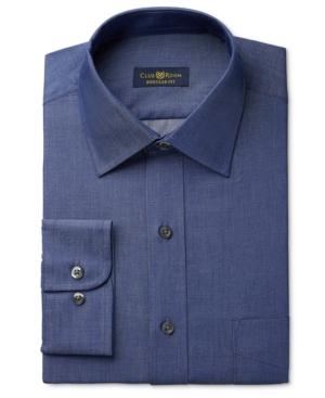 Club Room Estate Men's Classic-fit Wrinkle-resistant Irish Shadow Solid Dress Shirt, Only At Macy's