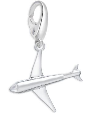 Giani Bernini Airplane Charm In Sterling Silver