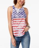 Pretty Rebellious Juniors' Printed Americana Tank Top