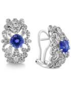 Tanzanite Royale By Effy Tanzanite (1-3/4 Ct. T.w.) And Diamond (5/8 Ct. T.w.) Earrings In 14k White Gold