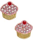 Kate Spade New York Gold-tone Pave Cupcake Stud Earrings
