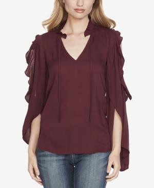 Jessica Simpson Juniors' Cold-shoulder Peasant Top