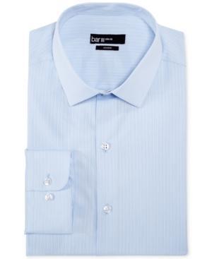 Bar Iii Slim-fit Cloud Blue Fineline Stripe Dress Shirt