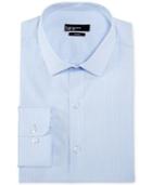 Bar Iii Slim-fit Cloud Blue Fineline Stripe Dress Shirt