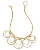 Thalia Sodi Gold-tone Interlocking Circle Statement Necklace, Created For Macy's