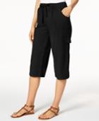Karen Scott Edna Cotton Capri Pants, Created For Macy's