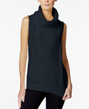 Armani Exchange Sleeveless Turtleneck Sweater