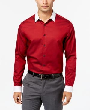 Inc International Concepts Men's Contrast Collar Shirt, Created For Macy's