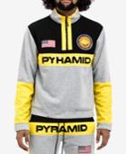 Black Pyramid Men's Colorblocked Half-zip Sweatshirt