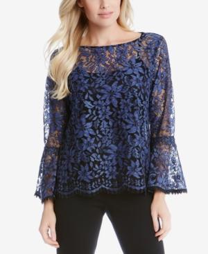 Karen Kane Bell-sleeve Lace Top