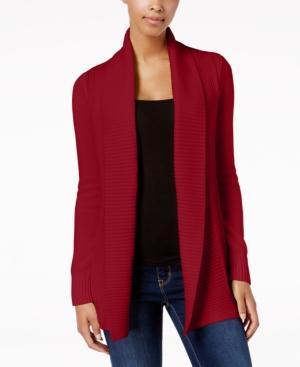 Charter Club Stitched Open-front Completer Cardigan, Created For Macy's