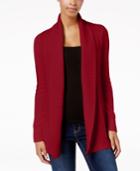 Charter Club Stitched Open-front Completer Cardigan, Created For Macy's